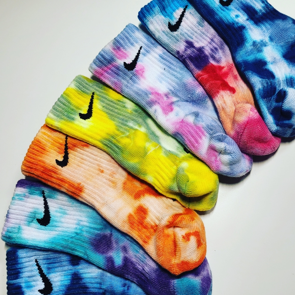 Kids Nike Tie Dye Socks